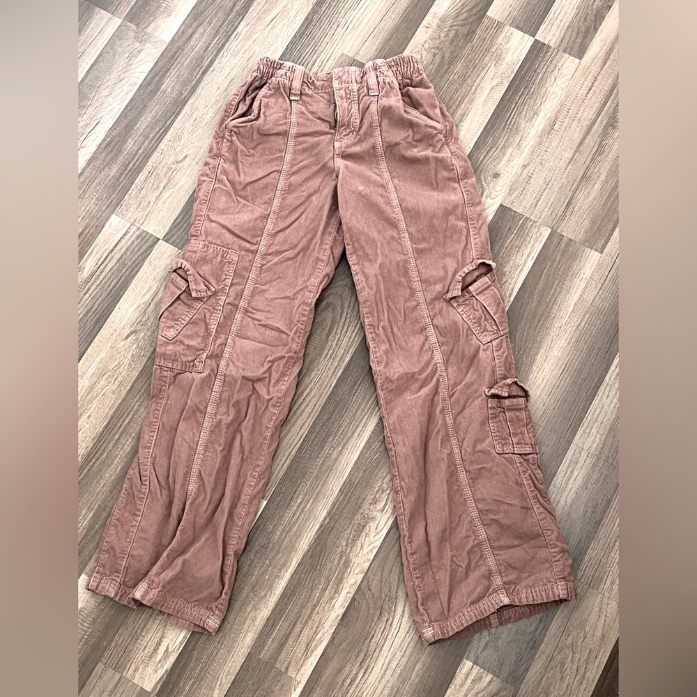 Purple/Pink corduroy cargos from GB Girls